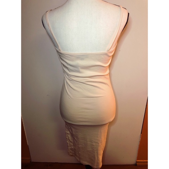 TopShop Cream Bodycon Dress Size 4 - Picture 5 of 8